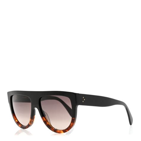 CELINE Shadow Sunglasses CL 4001IN Black Havana